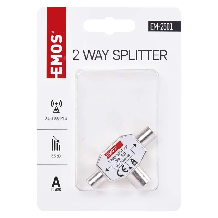 EMOS Antenna elosztó splitter 0,1–1 000 MHz EU 2501/D194 J0199