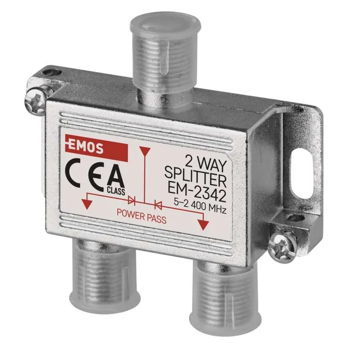 EMOS Antenna elosztó splitter 2 utas 5–2 400 MHz EM2342 J0102