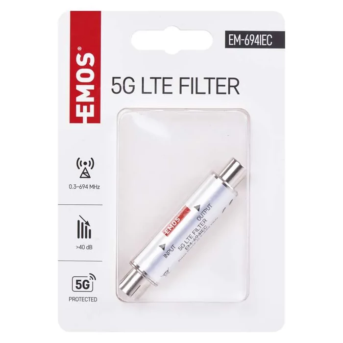 EMOS 5G LTE szűrő 0,3–694 MHz EM-694IEC J5712