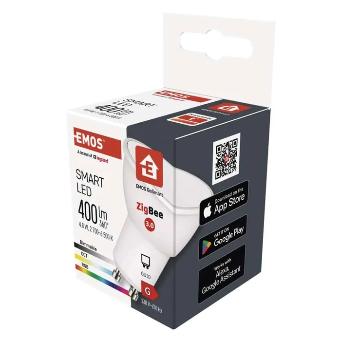 Emos LED izzó GoSmart MR16 GU10 4,8W (35 W) 400 lm RGB dimmelhető Zigbee ZQZ832R
