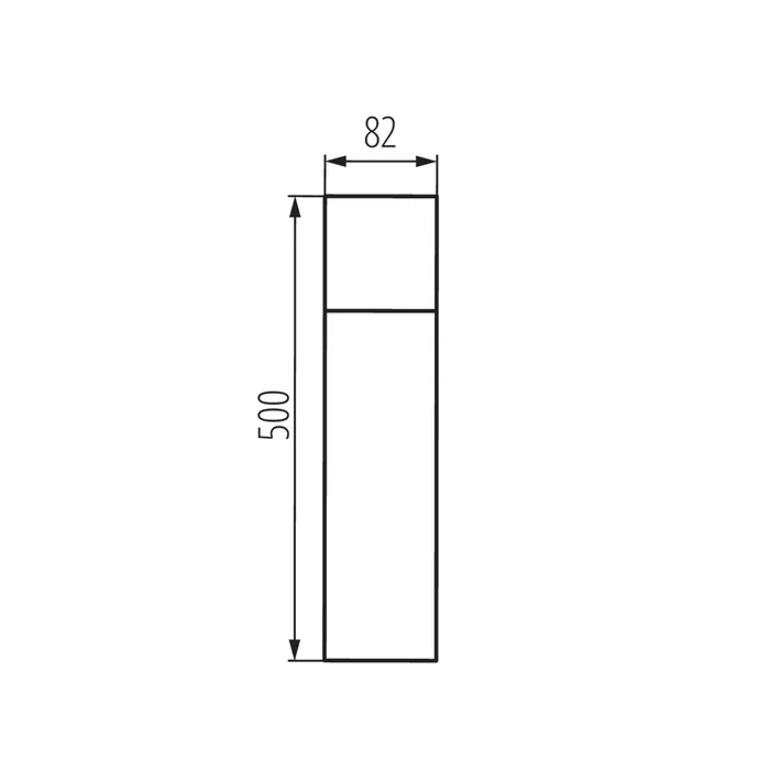 Kanlux VADRA 50 kültéri állólámpa 500 mm 1XE27 max.11W IP44 29012