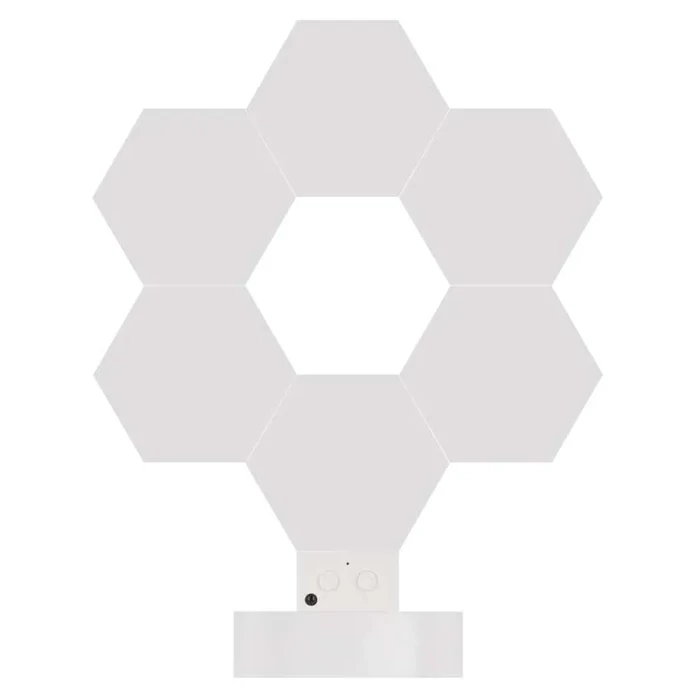 Emos GoSmart LED 5,5W okos dekorációs asztali lámpatest Hexagon fehér 6 részből álló RGBIC dimmelhető WiFi ZIW426R