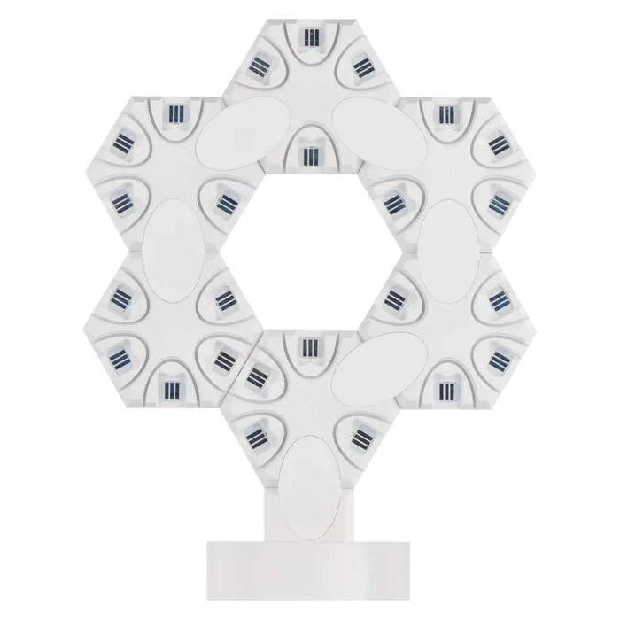 Emos GoSmart LED 5,5W okos dekorációs asztali lámpatest Hexagon fehér 6 részből álló RGBIC dimmelhető WiFi ZIW426R