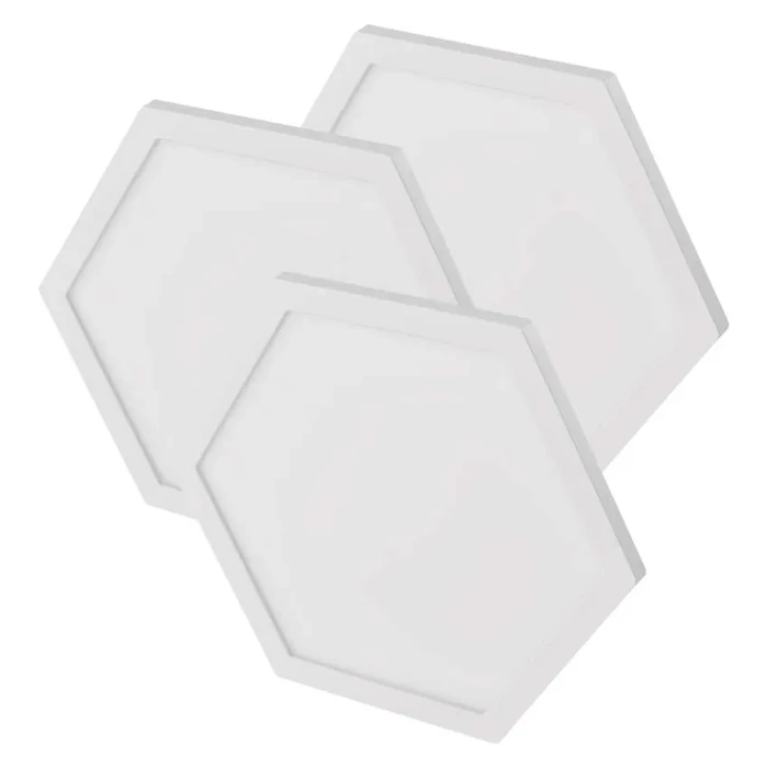 EMOS GoSmart LED-es lámpatest Hexagon, kiegészítő készlet,3 rész, 1,8 W, RGBIC dimmelhető, WiFi ZIW223R