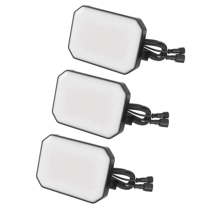 EMOS GoSmart kültéri LED reflektor, kezdő készlet, 3 darab, 14W, RGBIC dimmelhető, WiFi Cikkszám ZIW184R