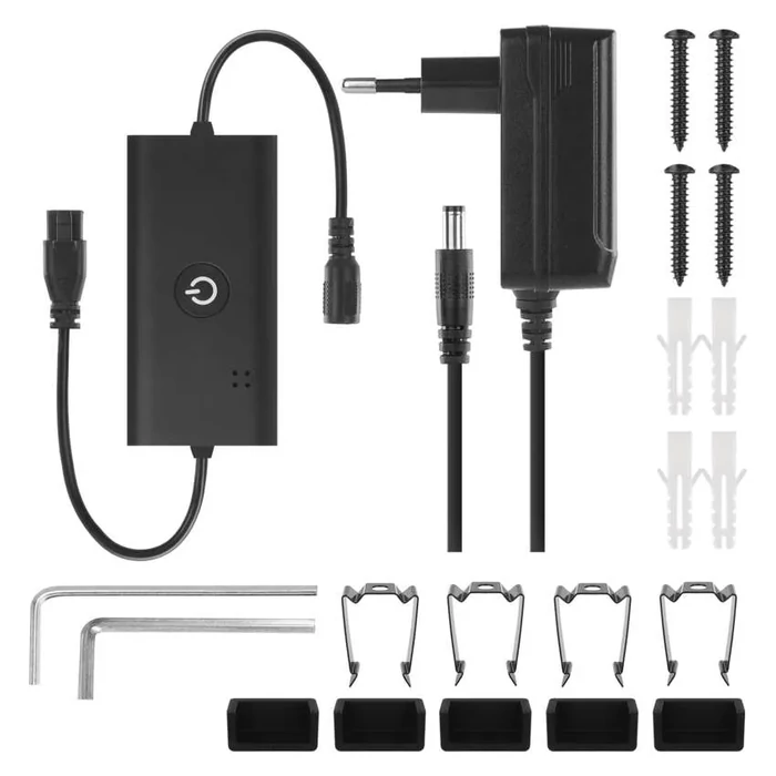 EMOS GoSmart LED álló lámpatest, fekete, 100Lm-1100Lm 175 cm, meleg fehér /RGBIC WiFi ZCW34BR