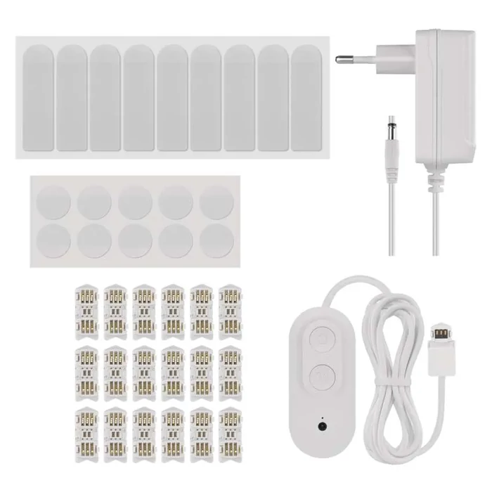 Emos GoSmart LED lámpatest Lines fehér 9 részből álló 34W RGBIC dimmelhető, WiFi ZIW249R