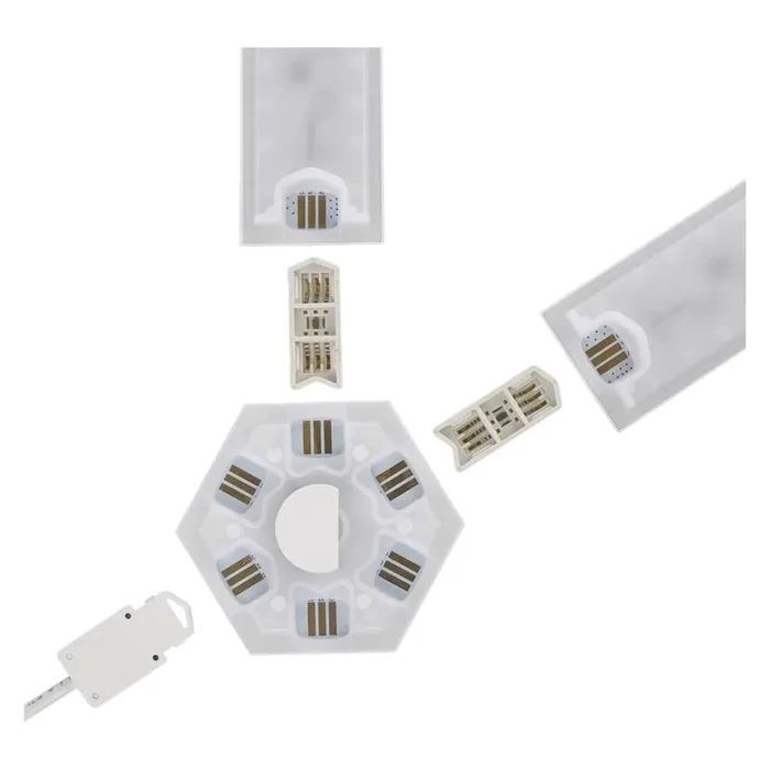 Emos GoSmart LED lámpatest Lines fekete 9 részből álló 34W RGBIC dimmelhető, WiFi ZIW269R