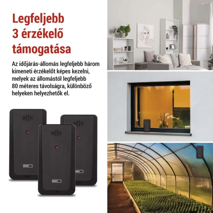 EMOS Meteorológiai időjárás állomás E8614