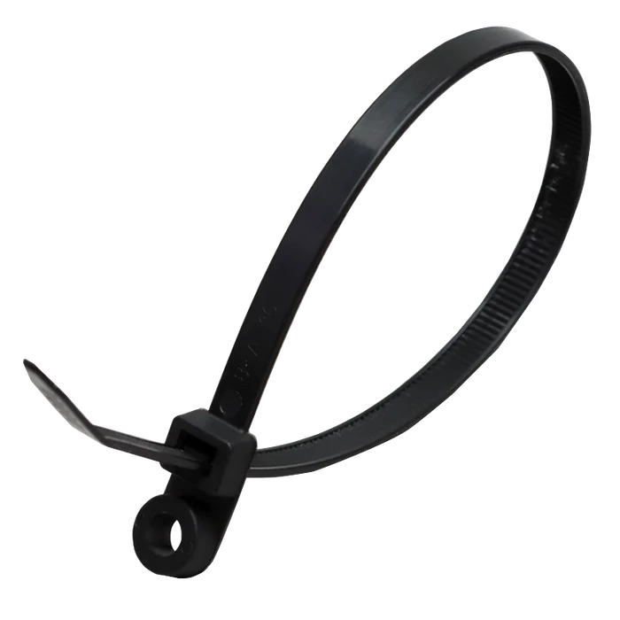 Tracon csavarozható kábelkötegelő, gyorskötöző 110x2,5 mm fekete 110-CS