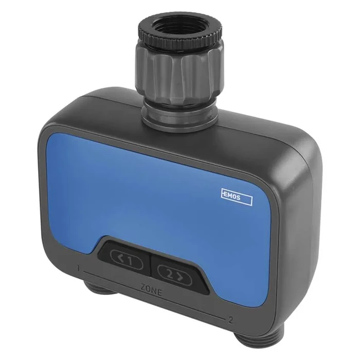 Emos GoSmart öntöző időzítő, Bluetooth 5.0, 2 kimenet 0,5–8 bar 3/4