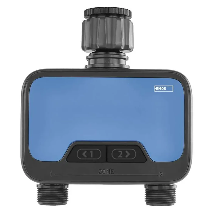 Emos GoSmart öntöző időzítő, Bluetooth 5.0, 2 kimenet 0,5–8 bar 3/4