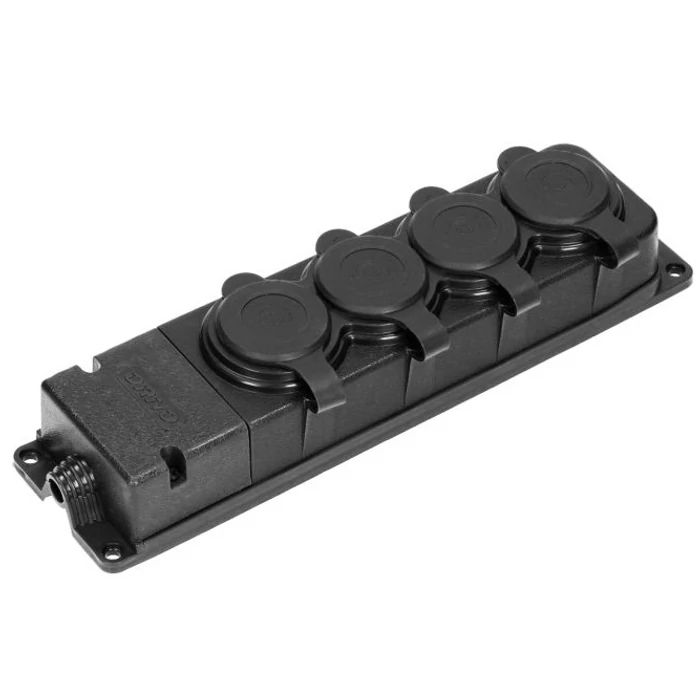 Orno kültéri gumis 4-es szerelhető hálózati elosztó csapófedéllel IP44 OR-AE-13167/321793