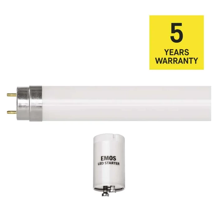 EMOS LED Fénycső T8 15W 2550 lm 170 lm/W 120cm, természetes fehér 4000K 5 év garancia Z73227