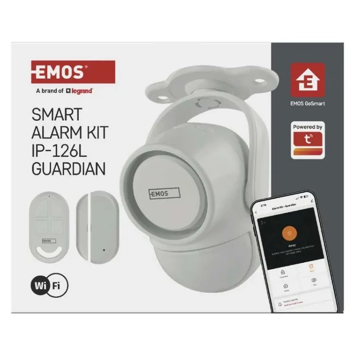 GoSmart riasztó IP‑126L GUARDIAN mozgásérzékelővel, 6× ajtó/ablak érzékelő, WiFi H5030