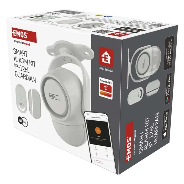 GoSmart riasztó IP‑126L GUARDIAN mozgásérzékelővel, 6× ajtó/ablak érzékelő, WiFi H5030