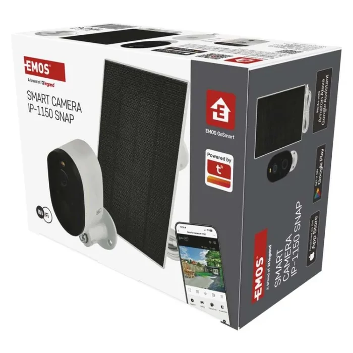 Emos GoSmart Kültéri akkumulátoros kamera IP-1150 SNAP wifivel és napelemmel H4073