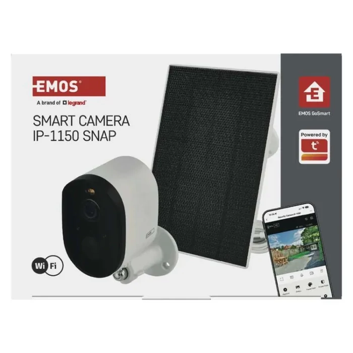 Emos GoSmart Kültéri akkumulátoros kamera IP-1150 SNAP wifivel és napelemmel H4073