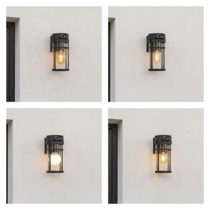 Emos GoSmart Wifis kültéri forgatható kamera IP-1300 LANTERN E27 foglalattal, fekete H4074