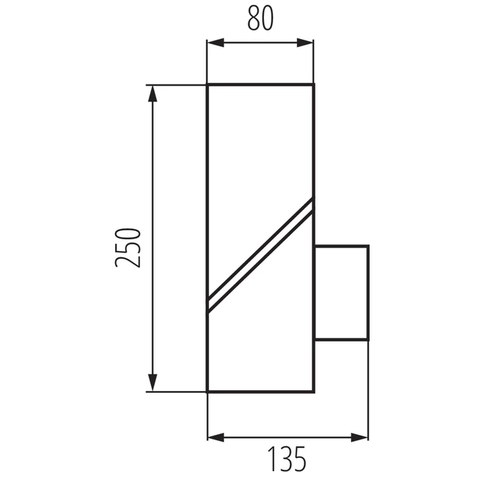 Kanlux LAVEN Cserélhető E27 fényforrású kerti fali grafit lámpatest IP44 LAVEN EL 25 GR 36548