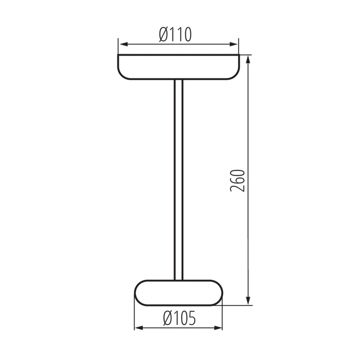 Kanlux Fluxy LED asztali lámpa fehér 1,7W 140lm 3000K meleg fehér IP44 37310
