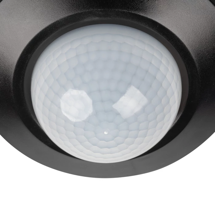Kanlux SENTO-O-WT-B mozgás és jelenlétérzékelő fekete 360° max. 20m IP20/44 PIR mozgásérzékelő 37367