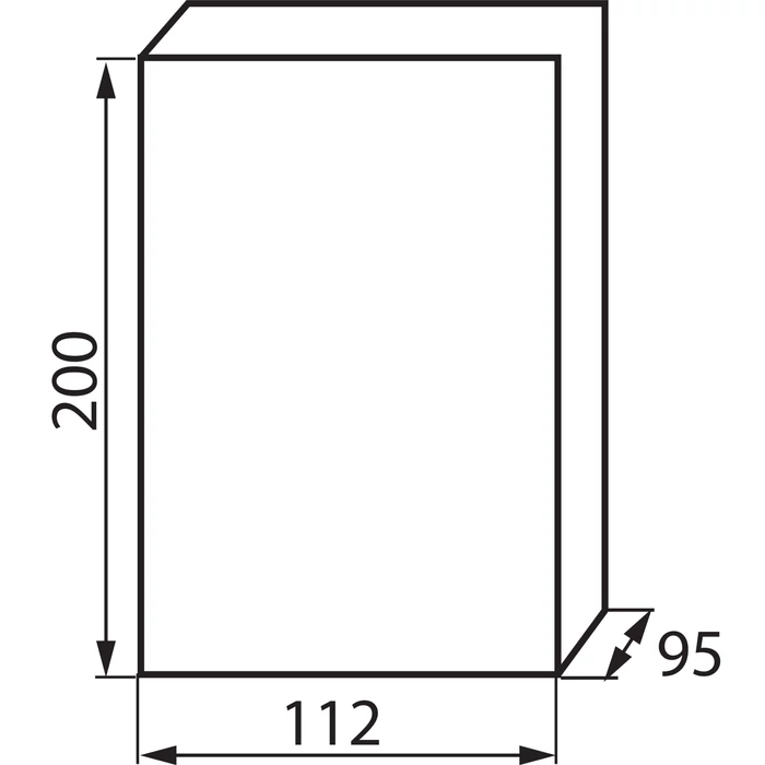 Kanlux lakáselosztó doboz falon kívüli 4 modul kiselosztó IP40 DB104S