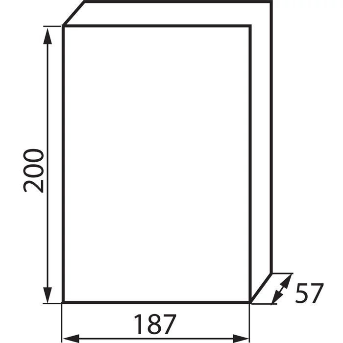 Kanlux lakáselosztó doboz süllyesztett 8 modul kiselosztó IP40 DB108F