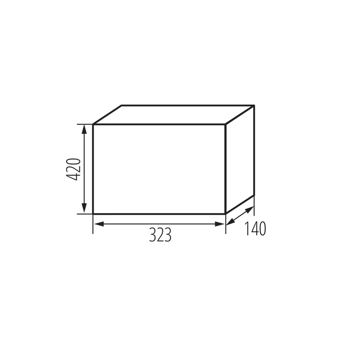 Kanlux falon kívüli lakáselosztó 2x13P 26 modul IP65 KDB elosztódoboz IK10 KDB-IP65 38454