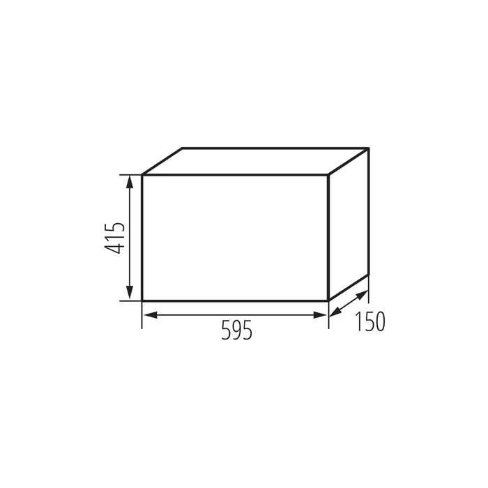 Kanlux falon kívüli lakáselosztó 3x18 54 modul IP65 KDB elosztódoboz IK10 KDB-IP65 38456