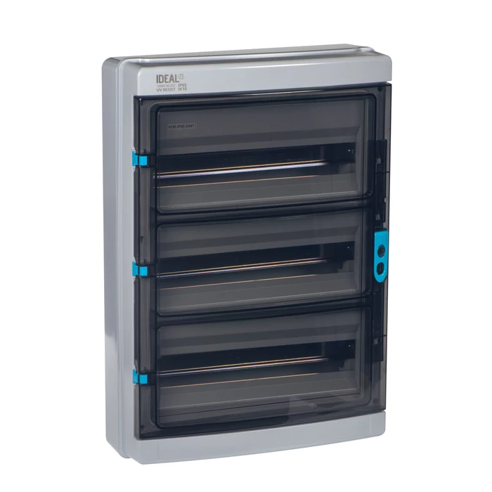 Kanlux falon kívüli lakáselosztó 3x18 54 modul IP65 KDB elosztódoboz IK10 KDB-IP65 38456