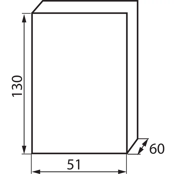 Kanlux lakáselosztó doboz falon kívüli 2 modul kiselosztó IP30 DB102W