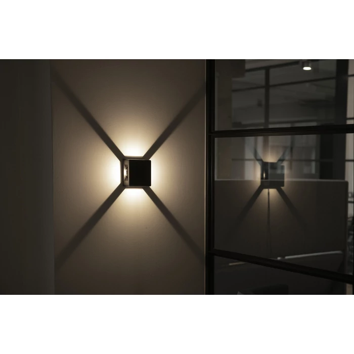 KANLUX REFAZI kültéri fali homlokzat lámpatest LED 6W 360lm 4000K REFAZI EL 6W-F-W lámpa 39180