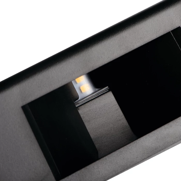 KANLUX REFAZI kültéri fali homlokzat fekete lámpatest LED 6W 360lm 4000K REFAZI EL 6W-F-B lámpa 39182