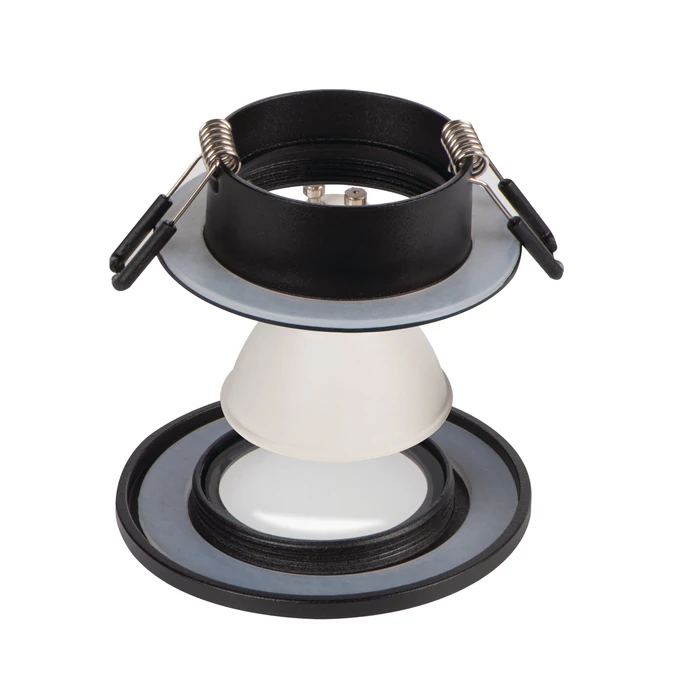 Kanlux Dekorációs spot fekete lámpatest GU10 IP20/44 TALU DSL-B 39543