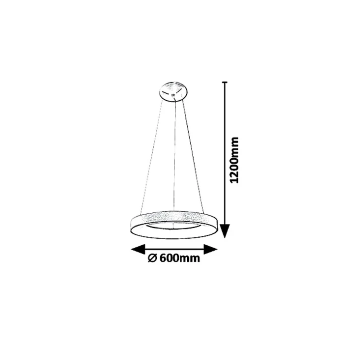 Rábalux Carmella LED függeszték arany 50W 3350lm 4000K IP20 5054