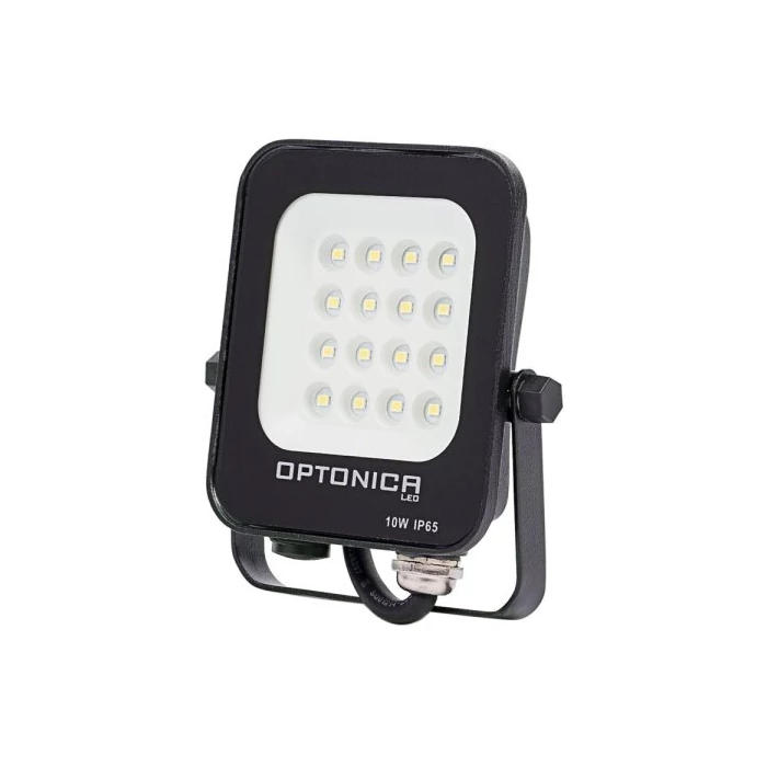Optonica LED reflektor fekete 10W 900lm 4500K természetes fehér IP65 5722