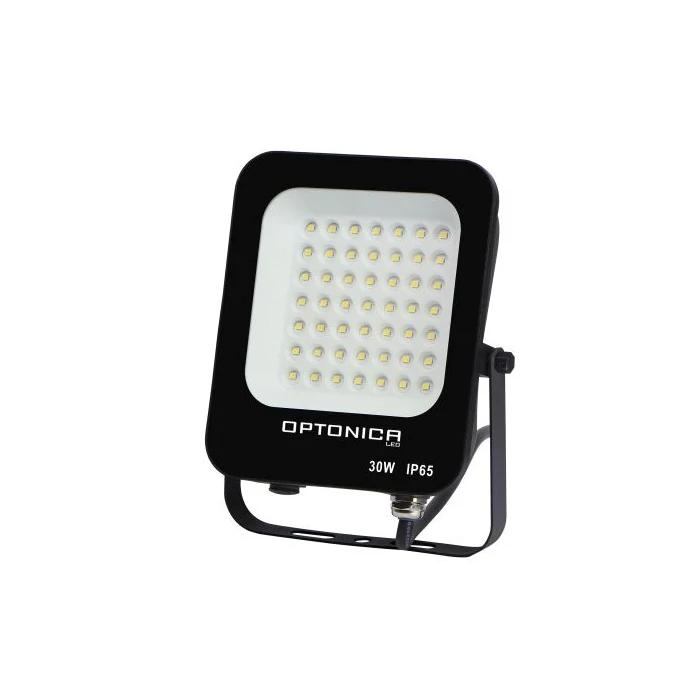 Optonica LED reflektor fekete 30W 2700lm 6000K hideg fehér IP65 5727