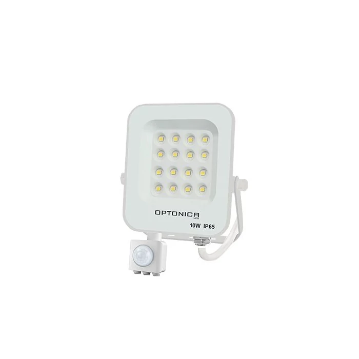Optonica LED reflektor mozgásérzékelővel fehér 10W 900lm 2700K meleg fehér IP65 5762