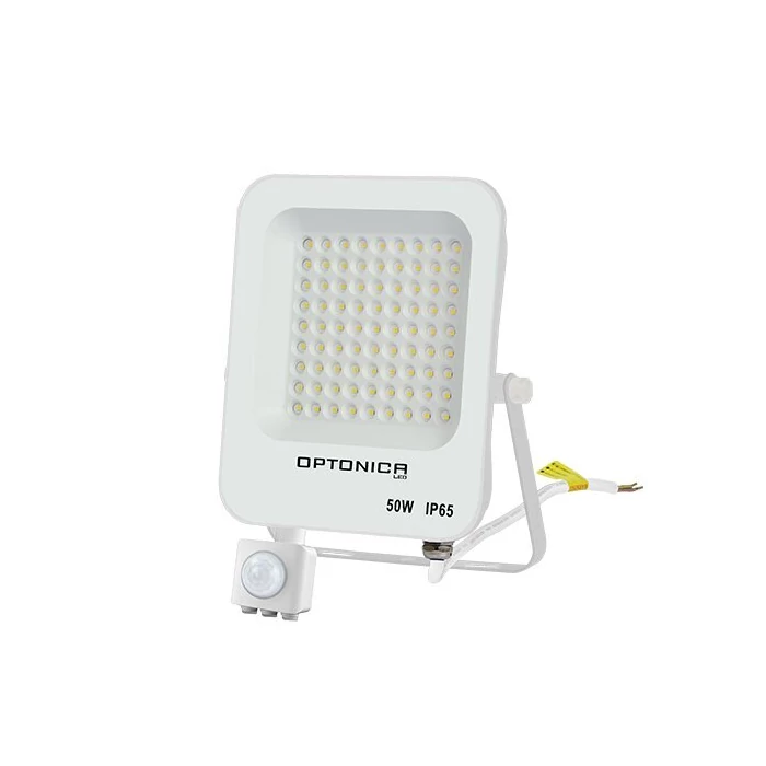Optonica LED reflektor mozgásérzékelővel fehér 50W 4500lm 6000K hideg fehér IP65 5769