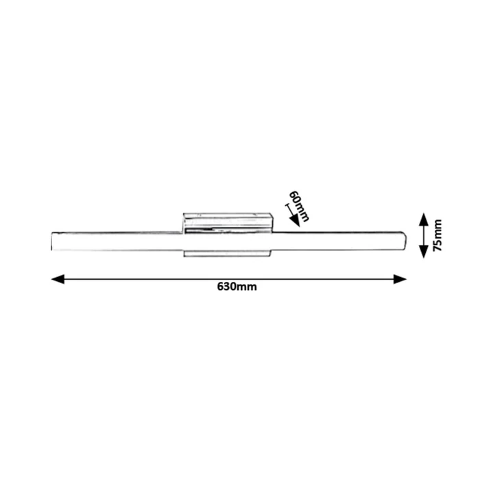 Rábalux Bastian LED fürdőszobai lámpa króm 13W 1120lm 4000K IP44 5781