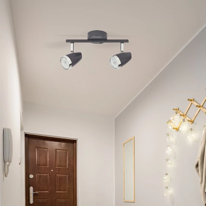 Rábalux Karen spotlámpa antracit IP20 6513