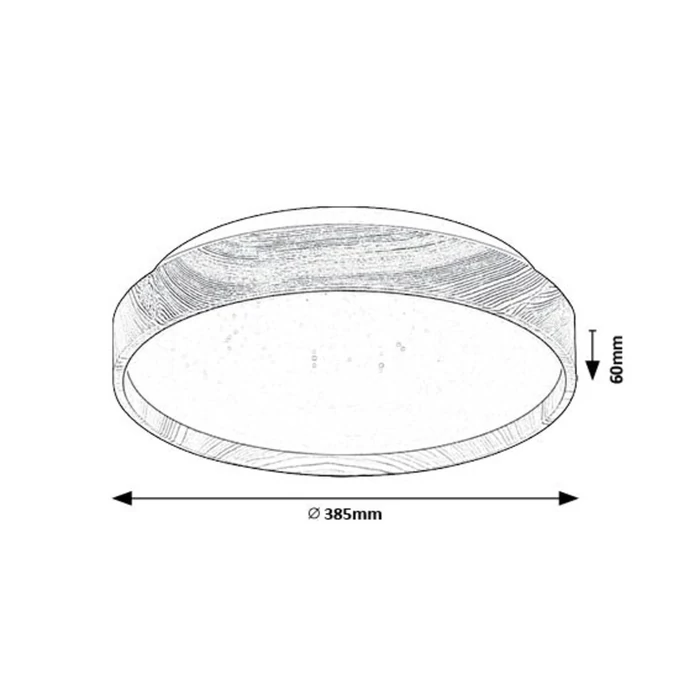 Rábalux Leana2 mennyezeti LED lámpa 24W 1440lm 3000K bükk 71144