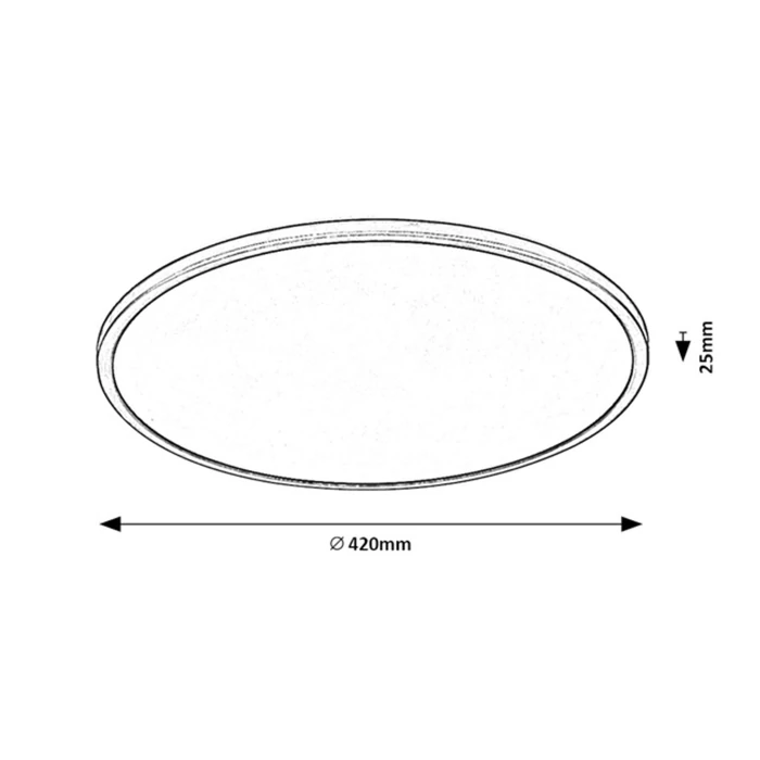 Rábalux Ezio falon kívüli LED panel 22W 2000lm 3000K matt fekete IP20 71157