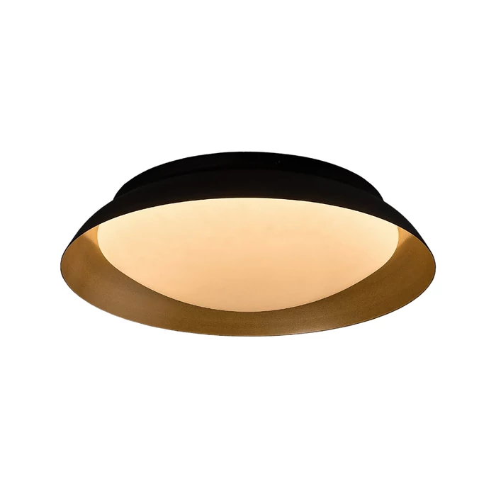 Rábalux Hafsa mennyezeti LED lámpa 24W 1250lm 3000K D40cm fekete/arany mennyezeti lámpa 71187