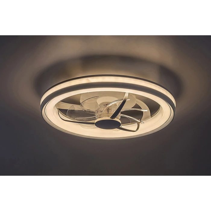 Rábalux Fanricius WIFI LED beltéri ventilátor 40W 2200Lm ezüst 71335