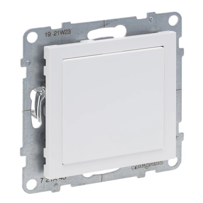 Legrand Suno vakfedél Program Mosaic adapterrel, fehér keret nélkül 721143