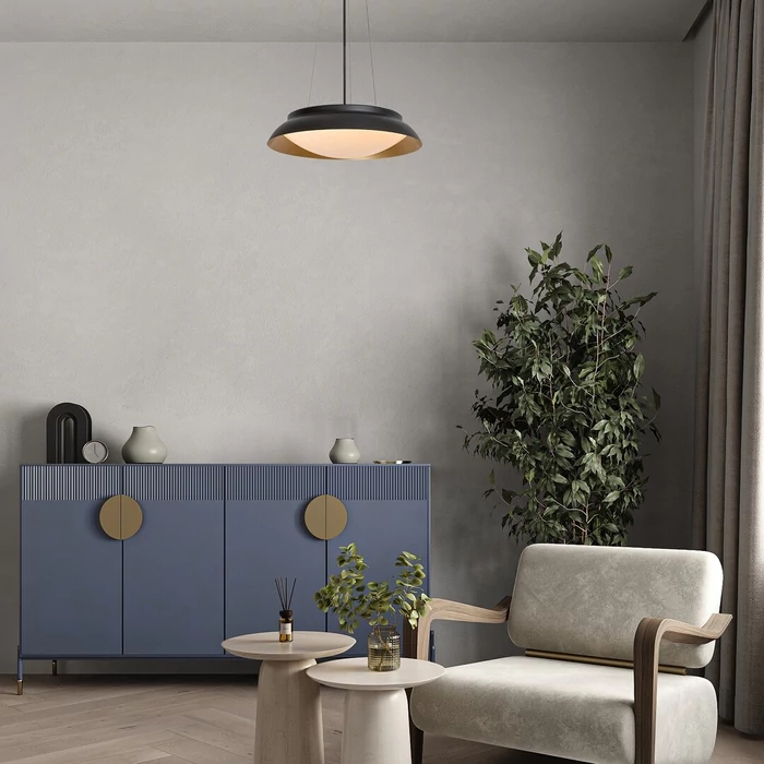 Rábalux Hafsa függeszthető LED lámpa 24W 1250lm 3000K fekete 72134
