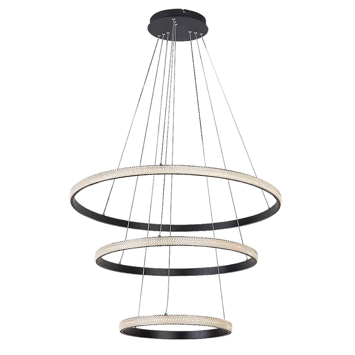 Rábalux Grete függeszthető LED lámpa 100W 4450lm 3000K fekete 72260