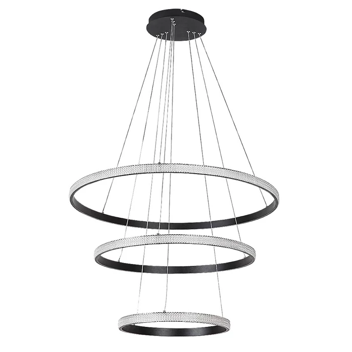 Rábalux Grete függeszthető LED lámpa 100W 4450lm 3000K fekete 72260